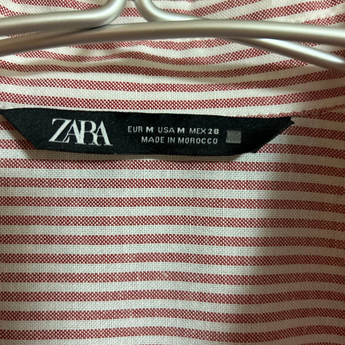 最終お値下げ！ZARA ストライプシャツ　Ｖネック　着用1回！