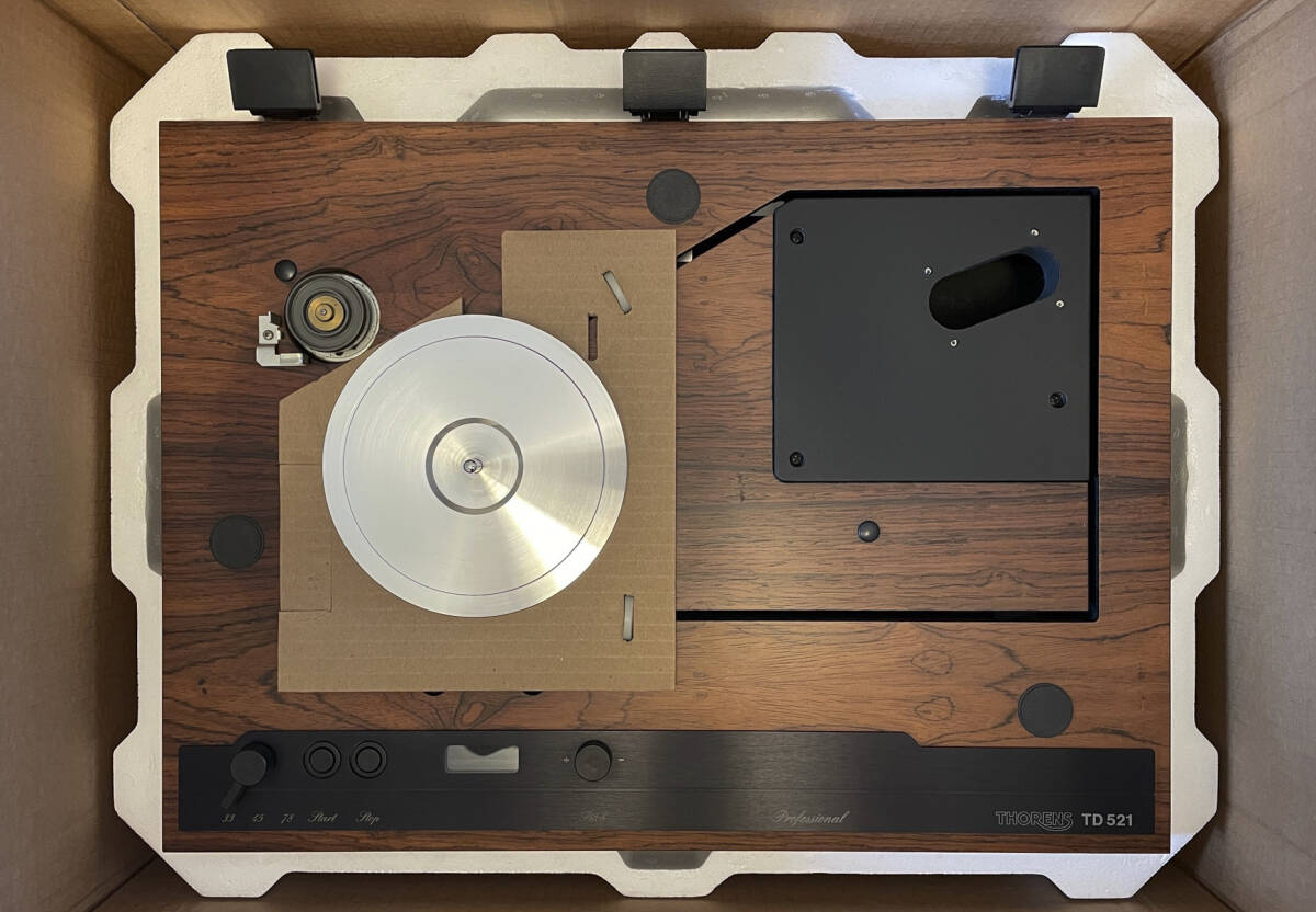 [ beautiful goods ]THORENS TD521RW body only arm board 3 sheets attaching Thorens 