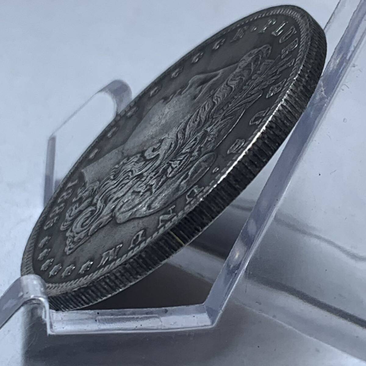 WX1466アメリカ記念モルガン 1885年 鷹紋 外国硬貨 貿易銀 海外古銭 コレクションコイン貨幣 重さ約21g_画像3