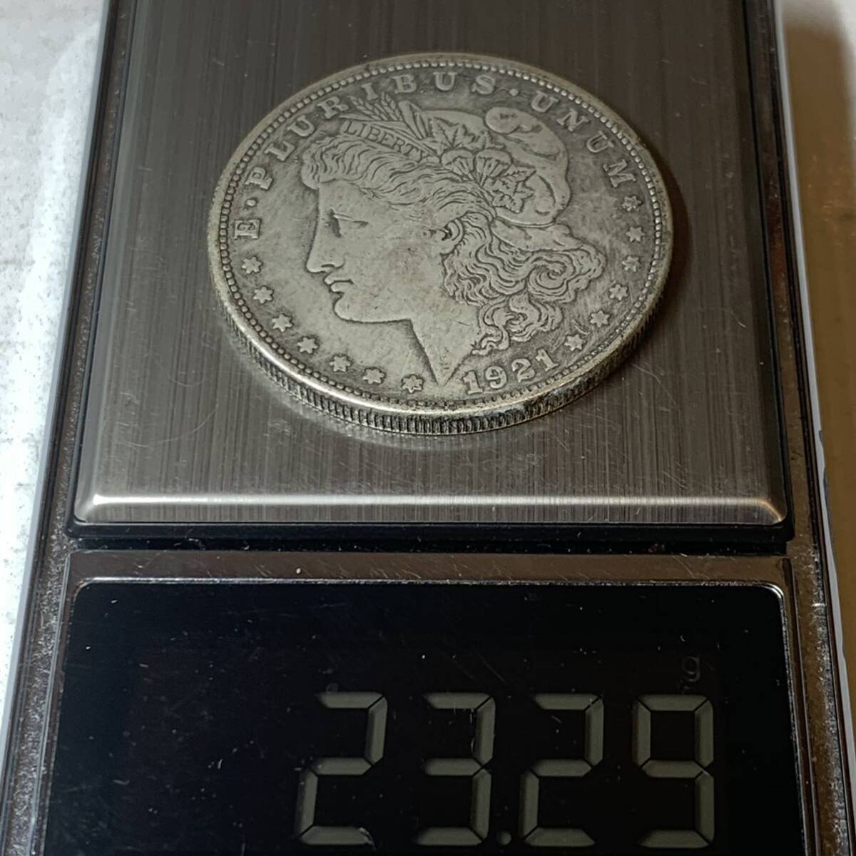 WX1468アメリカ記念メダル モルガン 1921年 鷹紋 入手困難 在庫限り 外国硬貨 貿易銀 海外古銭 コレクションコイン貨幣 重さ約23g_画像6