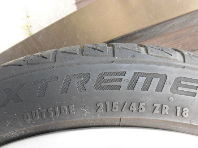 トヨタSAI純正ホイールナット付き中古サマータイヤホイール4点セットコンチネンタル215/45R18★管理番号517-17N_コンチネンタル215/45R18