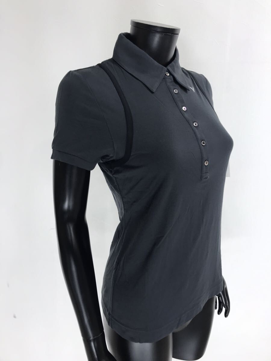 [USED]Callaway Callaway акрил рубашка-поло с коротким рукавом стразы черный чёрный женский M Golf одежда *