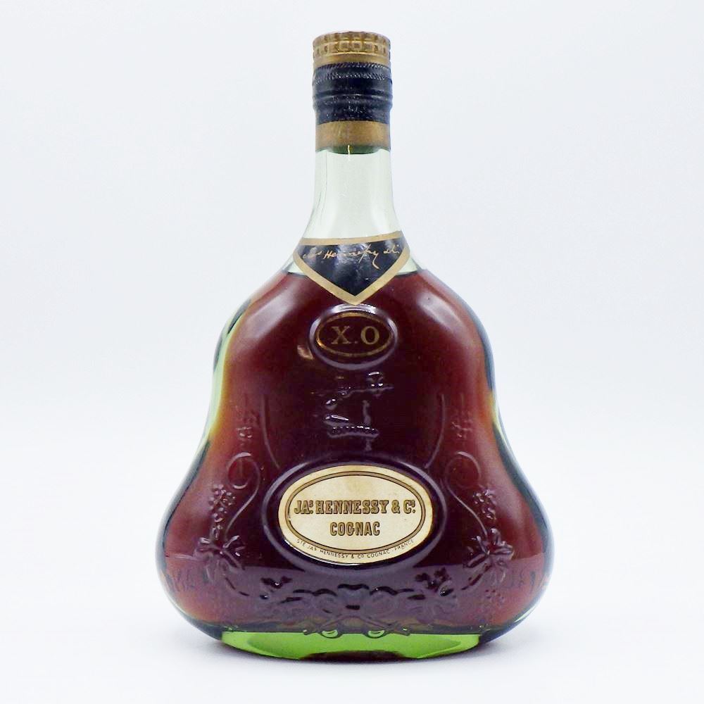 C24-894【ブランデー】JA'S HENNESSY ジャズ ヘネシー XO グリーンボトル 金キャップ 700ml COGNAC コニャック フランス 古酒 未開栓_画像1