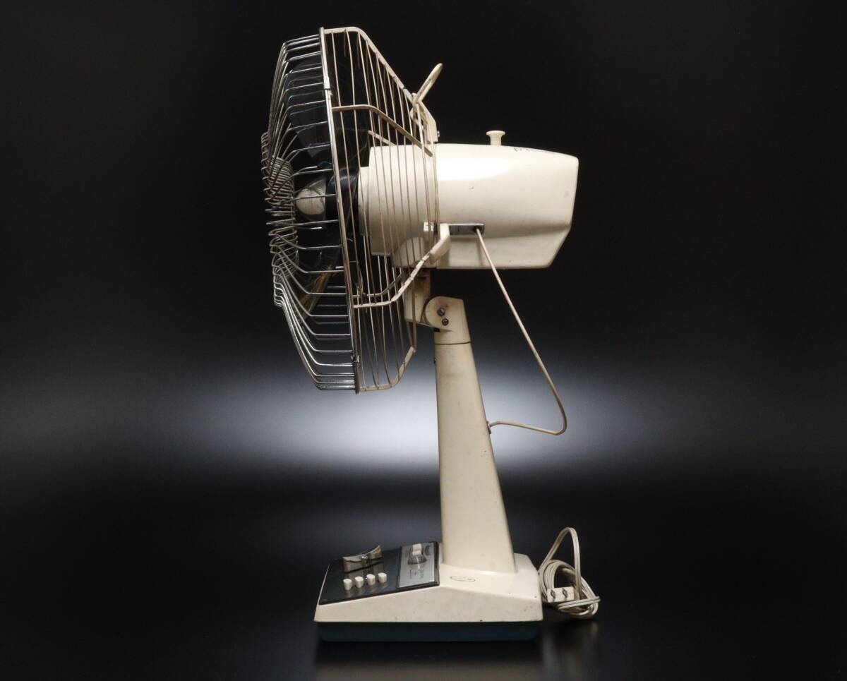 P 昭和レトロ 富士電機 FUJI SILENT FAN 扇風機 FTD3064A_画像3