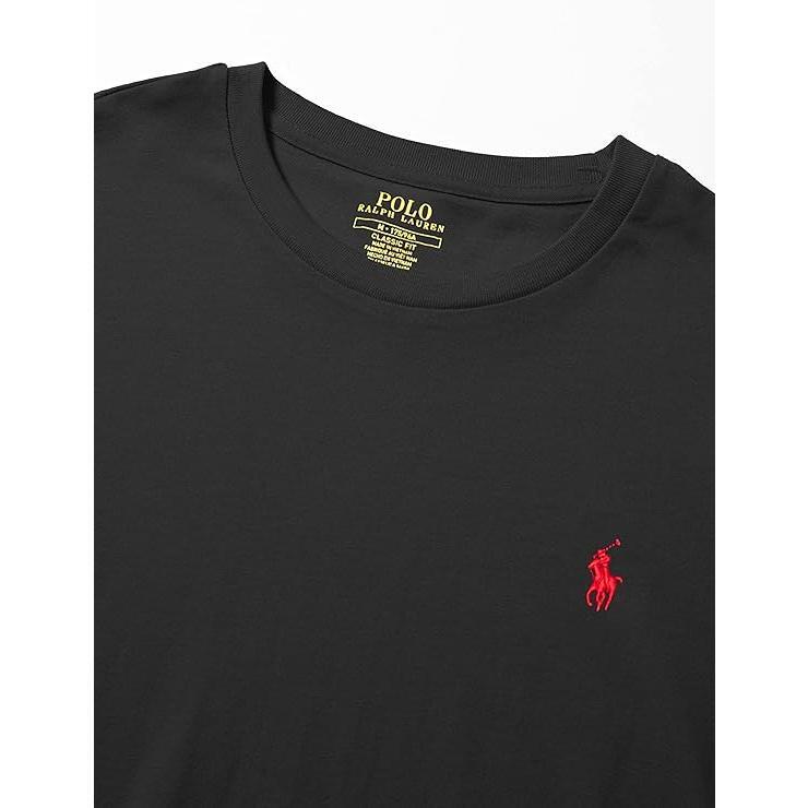 L/ラルフローレン 半袖Tシャツ メンズ POLO RALPH LAUREN ブランド Tシャツ ポニー 刺しゅう 黒 クラシックフィット_画像3