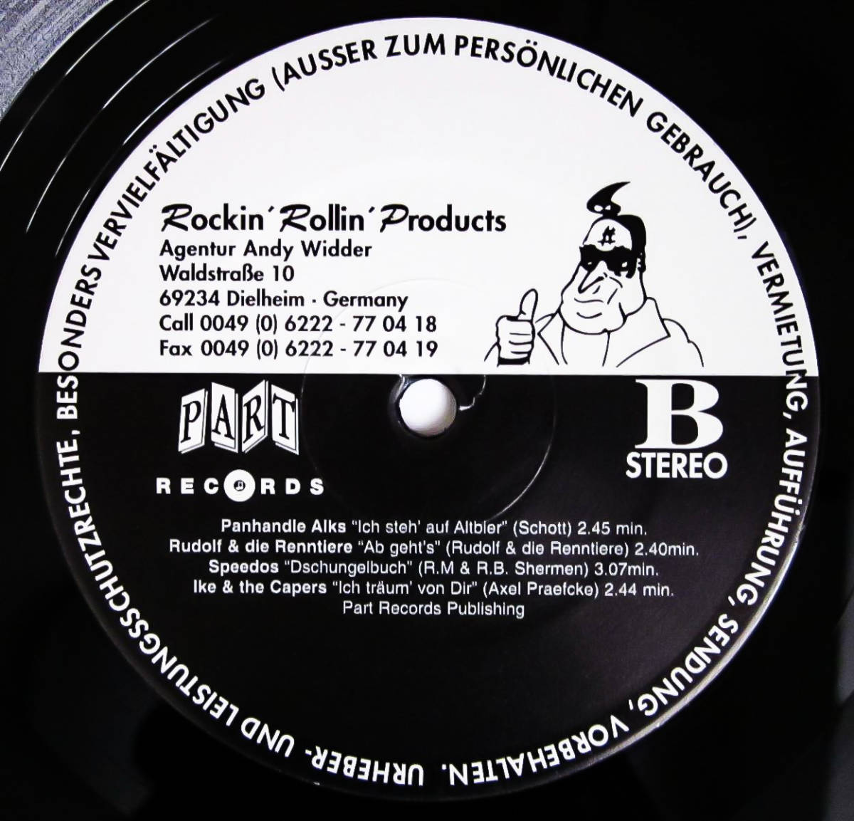 【新品】廃盤 10' レコード ★貴重盤 Das Beste des Deutschen Rockabilly 96' ★ ドイツ ネオロカ ネオロカビリー Teddy Boy サイコビリー_画像5