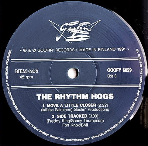 綺麗 良好★ 廃盤 12' レコード 1991年オリジナル盤 THE RHYTHM HOGS / Hangover Mornings フィンランド ネオロカ ジャイブ ネオロカビリー_画像4