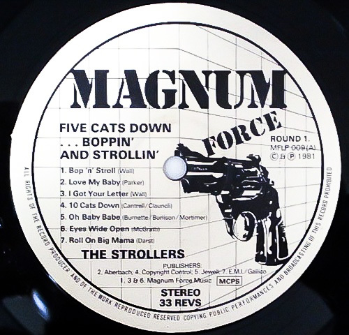 廃盤 LP レコード ★ 1981年 オリジナル盤 ★ 希少レア盤!!! 80's 初期 ネオロカ 女性ボーカル ★ THE STROLLERS ★ ネオロカビリー_画像3