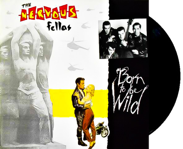 廃盤 LP ★ 超名曲 ネオロカ アレンジ カバー収録!! 1990年 1st アルバム デビュー盤 ★The Nervous Fellas★ ネオロカビリー サイコビリー_画像1