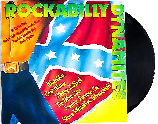 綺麗 良好★ 廃盤 LP レコード ★ 貴重 1981年盤!!! 超人気 ネオロカ TEDS コンピ ROCKBILLY-DYNAMITES ★ ネオロカビリー テディーボーイ_画像1