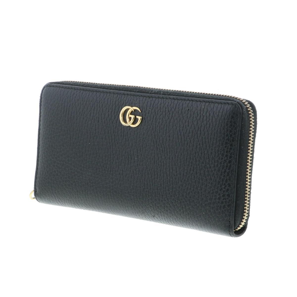 【限定価格6/1まで】GUCCI グッチ 財布 長財布(小銭入有) 456117 Black Leather レザージップアラウンドウォレット_画像2