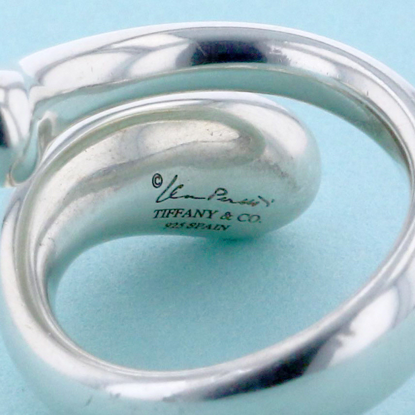 Tiffany&Co. ティファニー ブランドジュエリー 指輪 SV925 エロンゲイテッド・ティアドロップ リング #7_画像5