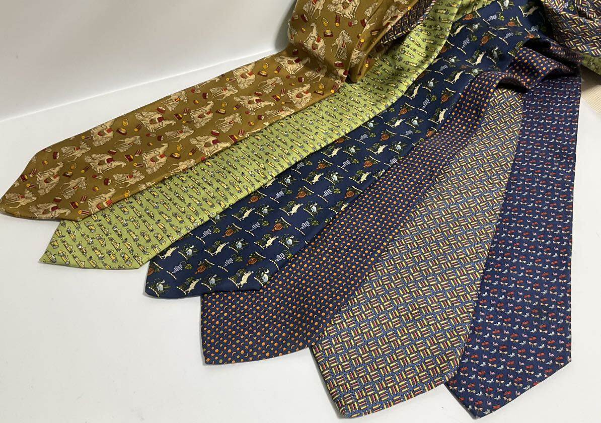  Ferragamo суммировать галстук 6 шт. комплект стоимость доставки 185 иен бренд галстук 