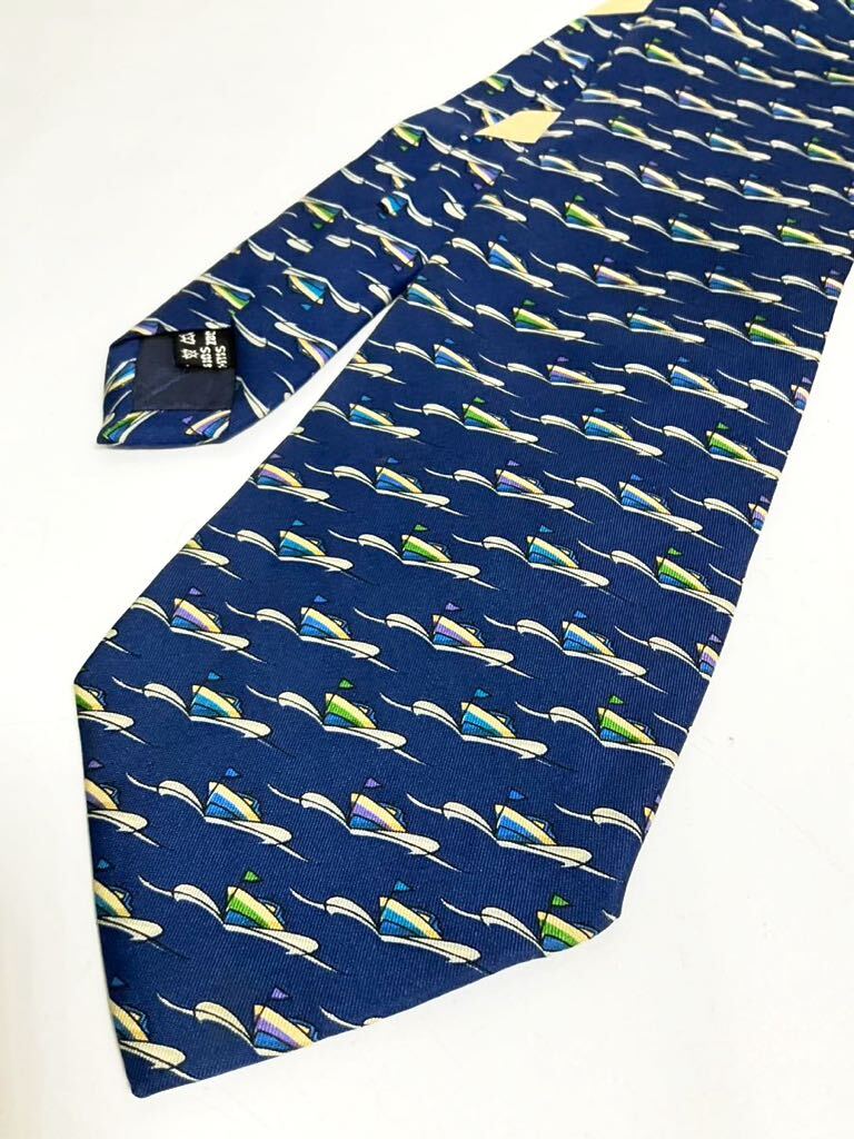  Ferragamo галстук оттенок голубого лодка . рисунок стоимость доставки 185 иен ( слежение есть ) бренд галстук 