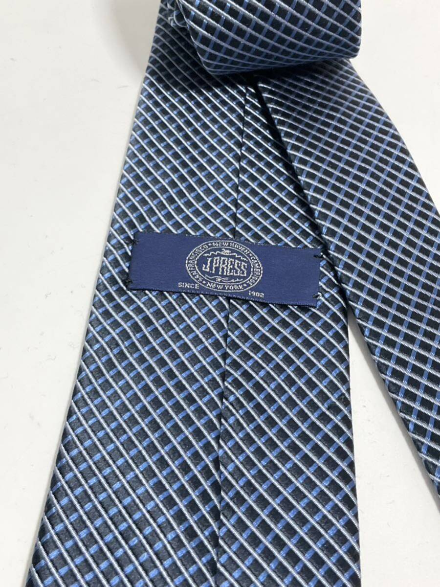 J.PRESS галстук оттенок голубого в клетку общая длина примерно 135. стоимость доставки 185 иен ( слежение есть ) бренд галстук 