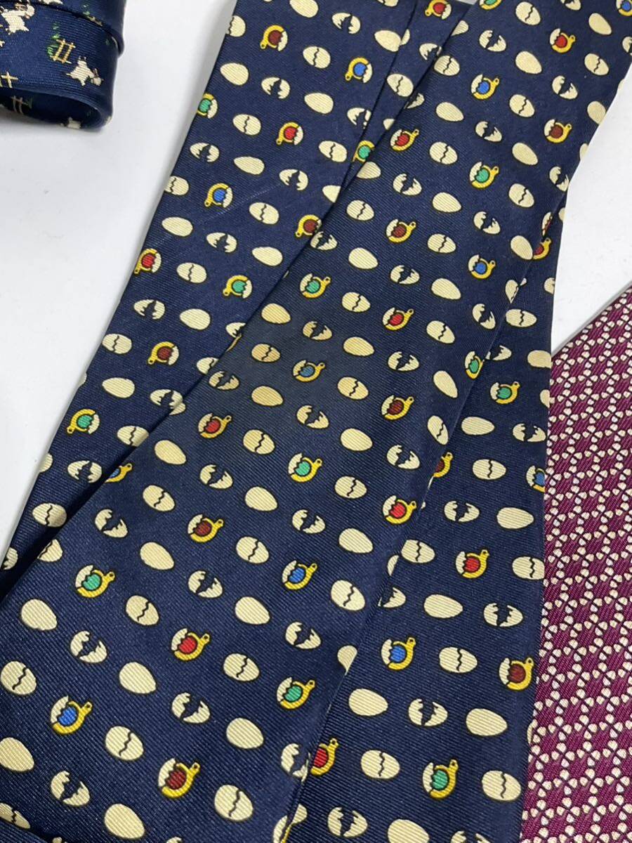 0 Ferragamo necktie 5 pcs set postage 185 jpy brand necktie summarize 