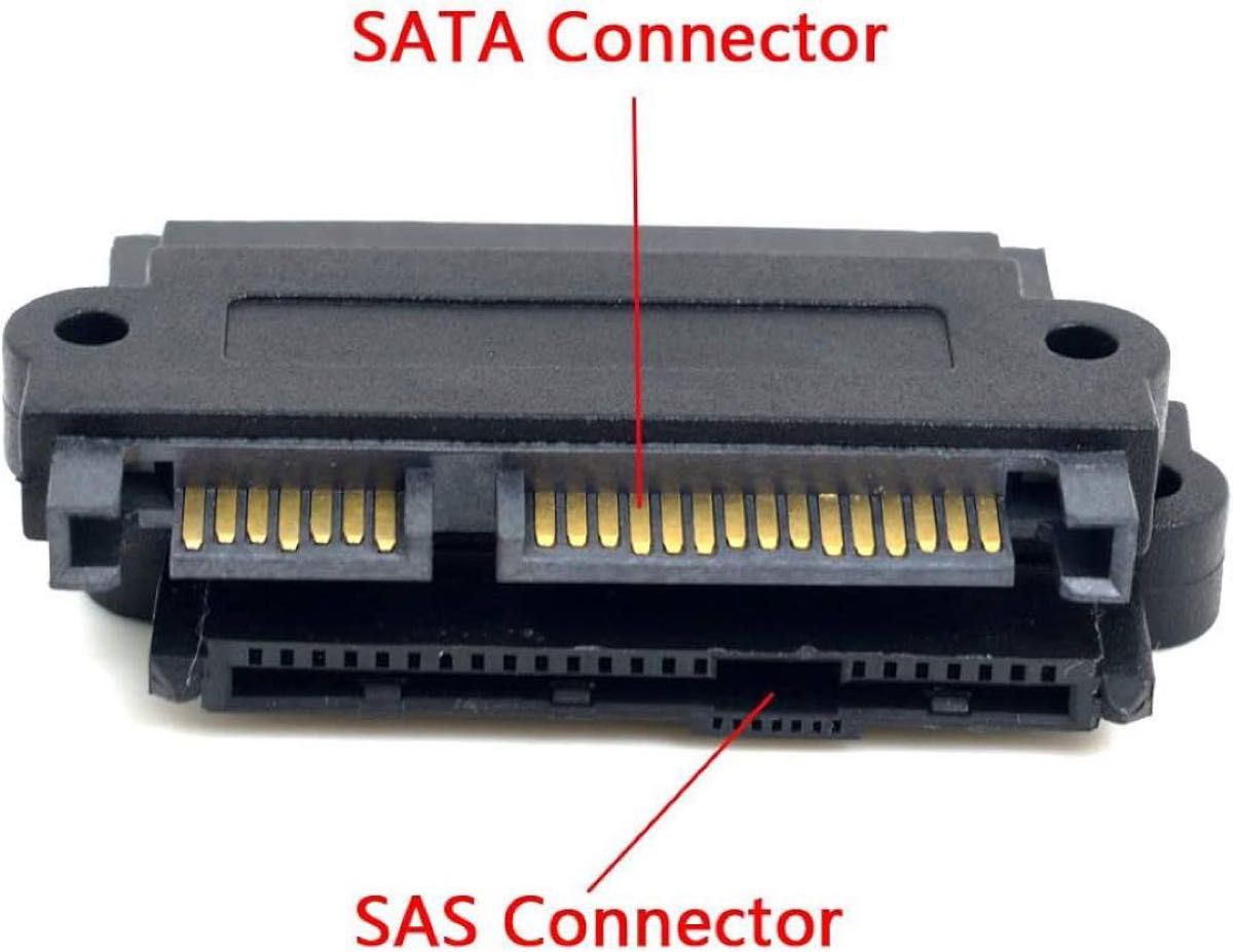SATA変換アダプター　SFF-8482 SAS 22ピンから7ピン+15ピンSATA