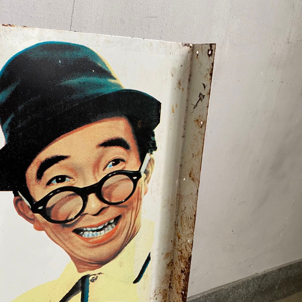 オロナミンC ホーロー看板 巨人の星 両面看板 大村崑 琺瑯看板 オロナミンC ホーロー看板 巨人の星 両面看板 大村崑 琺瑯看板