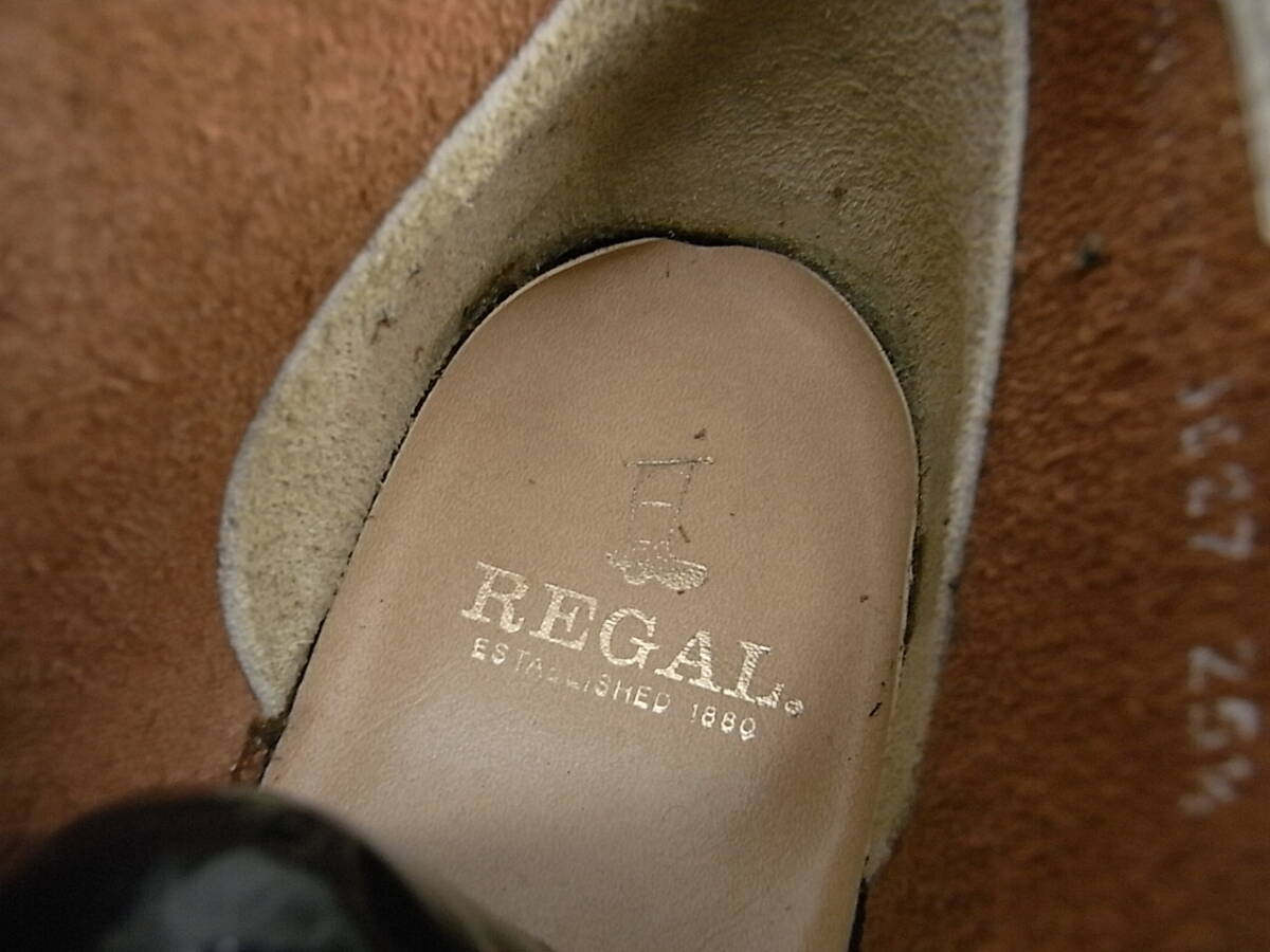 REGAL リーガル 紳士 メンズ 本革 牛革 チャッカブーツ キャメルブラウン 25.5 cm 美品_画像9