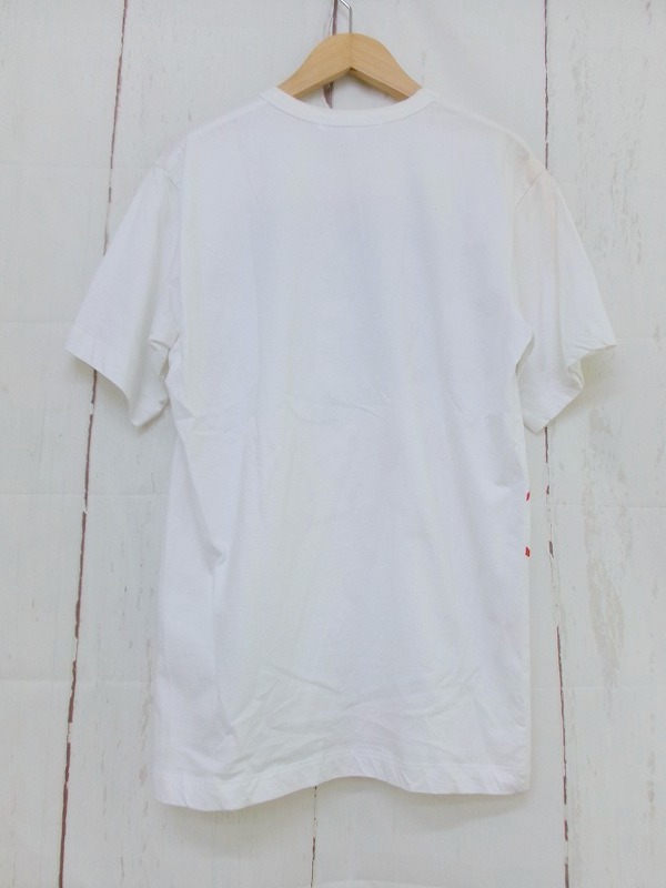 PARFUMS COMME des GARCONS パルファム コムデギャルソン 半袖Tシャツ M ホワイト 綿100%の画像4