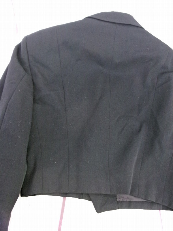 tricot COMME des GARCONS トリコ コムデギャルソン デザインジャケット ブラック 毛100% TJ-080290の画像5
