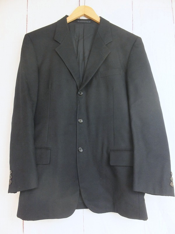 COMME des GARCONS HOMME DEUX コムデギャルソン オム ドゥ テーラードジャケット ブラック 毛100% L DN-J019 AD2004_画像1