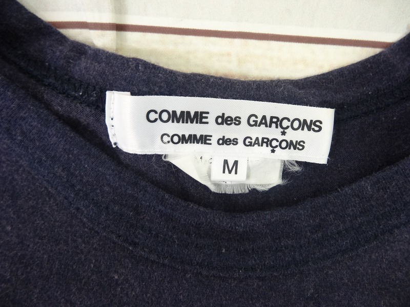 COMME des GARCONS COMME des GARCONS コムデギャルソン コムデギャルソン 長袖ボーダー切り替えカットソー ネイビー M RJ-T003 AD2012の画像5
