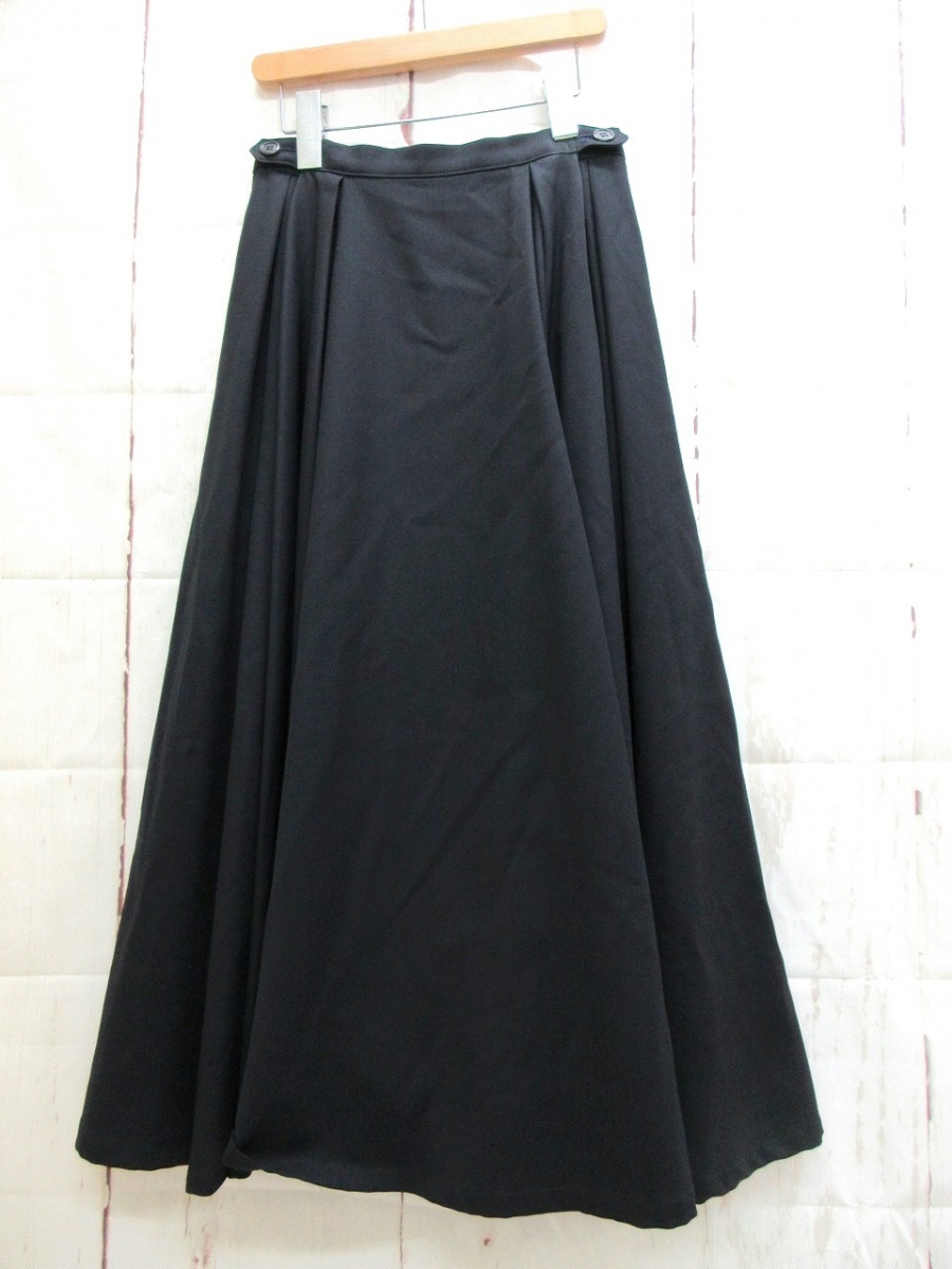 Y's ワイズ スカート YS-S21-197 ヨウジヤマモト ブラック 毛88% ナイロン12% Made in Japan_画像1