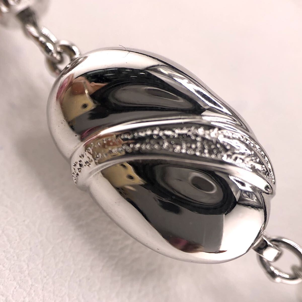 E05-1225 黒蝶パールネックレス 10.40mm~11.60mm 41cm 65g ( 黒蝶真珠 Pearl necklace SILVER )の画像3