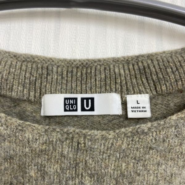 ウール100%♪の魅力♪ レディース 秋冬 ニット ロングセーター L UNIQLO ユニクロ_画像8