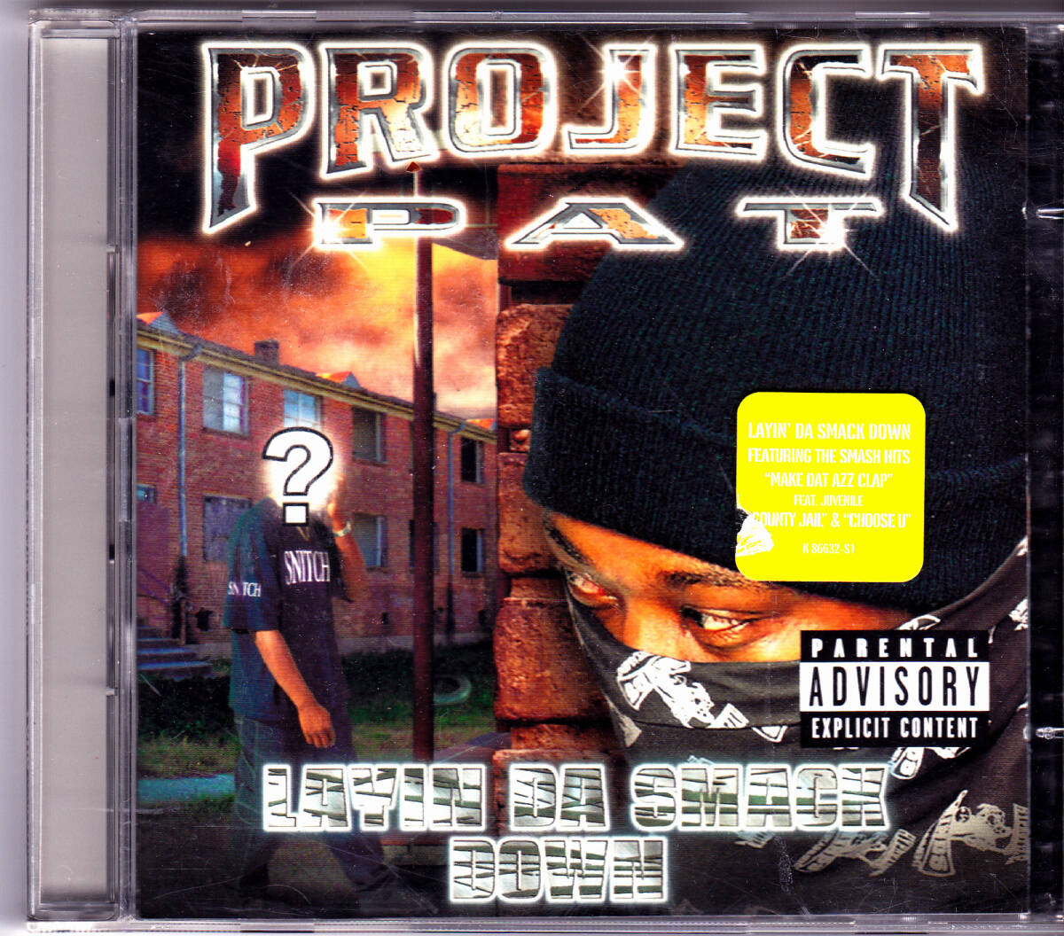 【G-RAP/Memphis】PROJECT PAT / LAYIN' DA SMACK DOWN / Three 6 Mafia / CD+DVD / 2枚組_画像1
