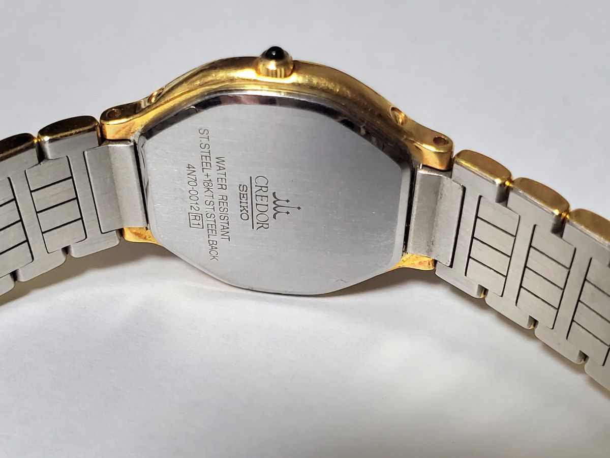 クレドール 18K SS 電池新品 稼働中 レディース腕時計 SEIKO クォーツ セイコー