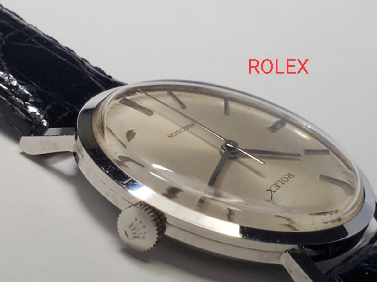 ROLEX PRECISON 稼働品 プレジションロレックス メンズ腕時計 手巻き正規品 ヴィンテージ 箱付き