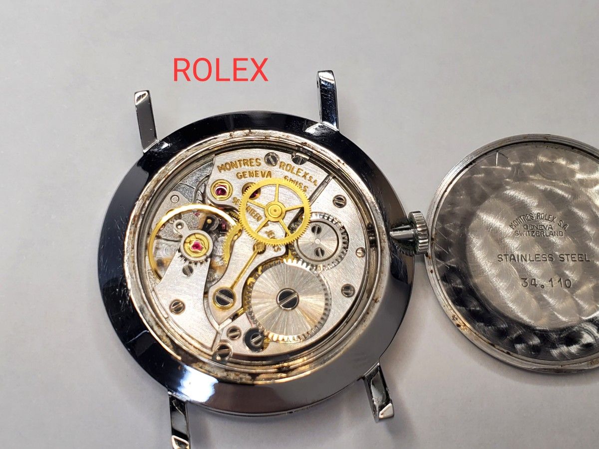 ROLEX PRECISON 稼働品 プレジションロレックス メンズ腕時計 手巻き正規品 ヴィンテージ 箱付き