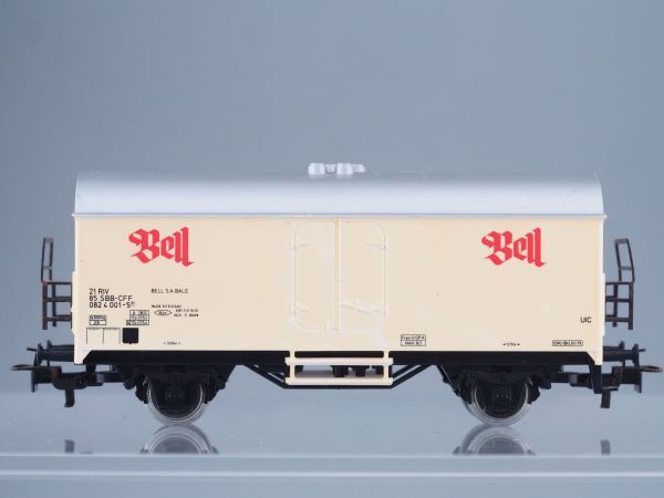 HOゲージ MARKLIN メルクリン 広告貨車 SSB-CFF スイス国鉄 Bell_画像3