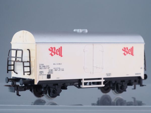 HOゲージ MARKLIN メルクリン 広告貨車 SSB-CFF スイス国鉄 Bell_画像2