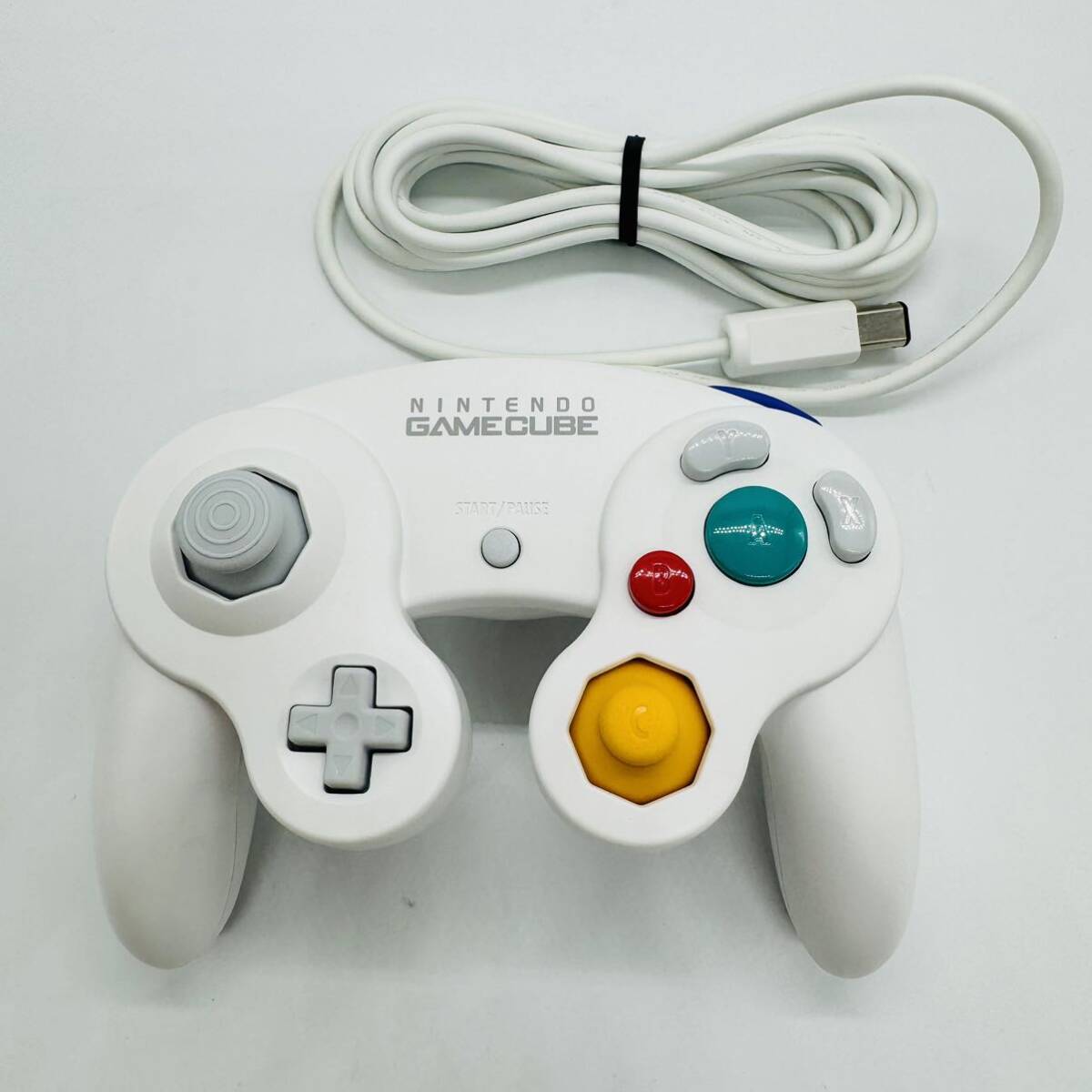 【未使用品】ゲームキューブ コントローラー ホワイト (Nintendo 任天堂 GC 白 White controller)_画像2