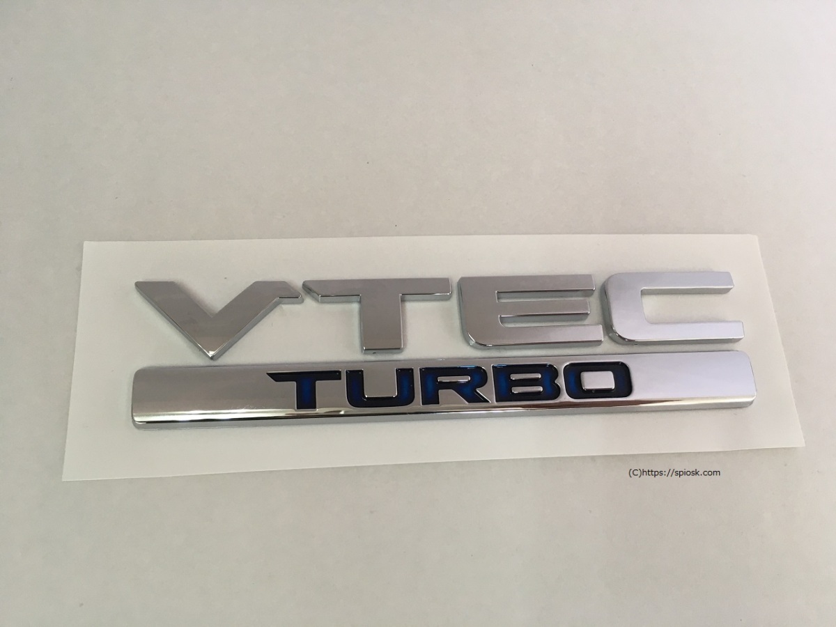 ホンダ シビック用 HONDA CIVIC 海外輸出仕様パーツ VTEC TURBO エンブレム_画像2