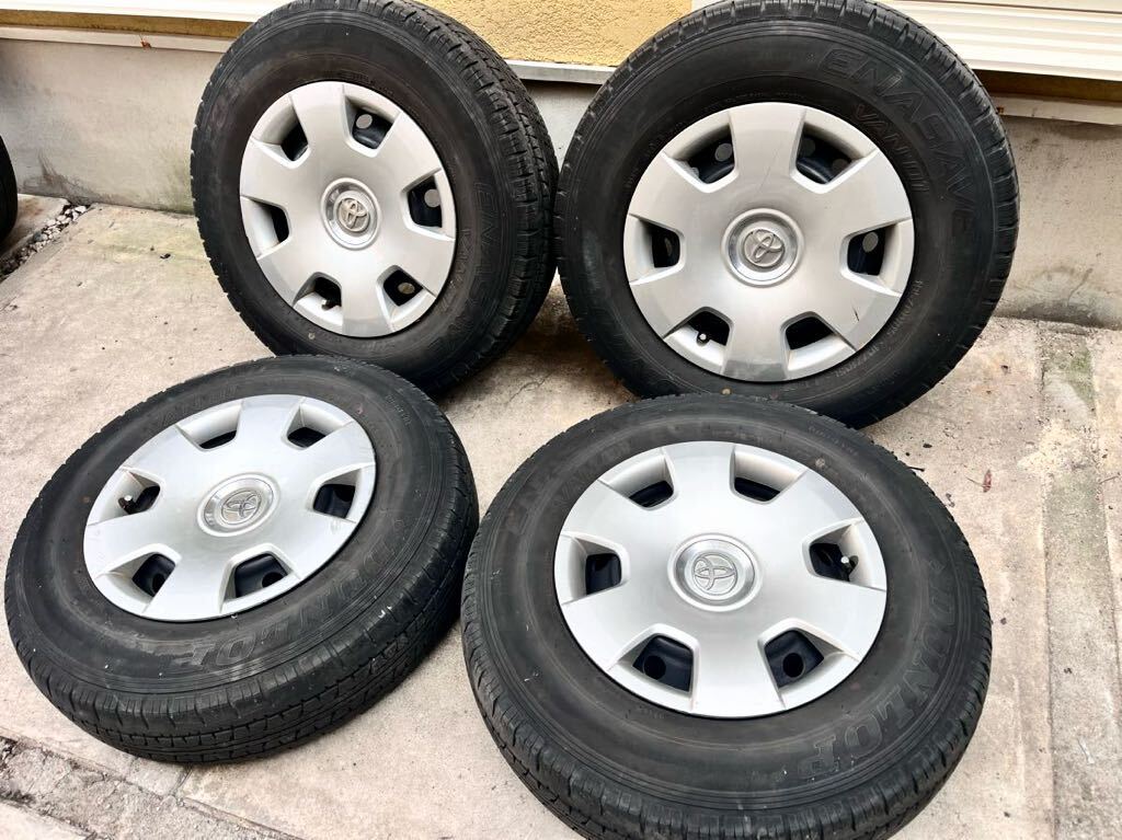 ★195/80R15★トヨタハイエース15インチ純正タイヤホイールセット4本！ヤマト着払い180サイズ×2個口発送or引き取りの画像3