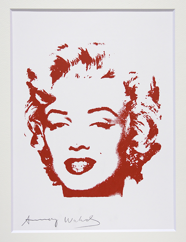 アンディ・ウォーホル 直筆サイン シルク「Marilyn Monroe　マリリン・モンロー　17/250」真作保証_画像2
