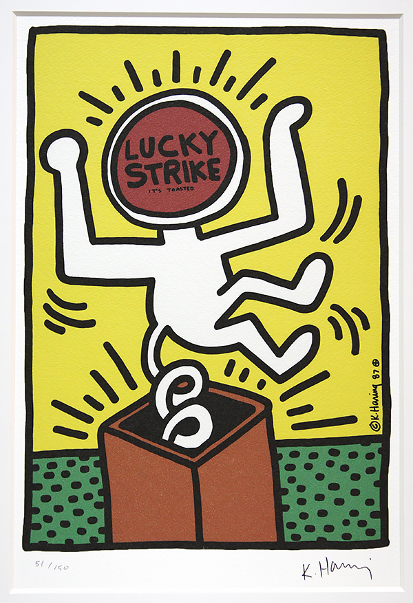 キース・ヘリング「Lucky Strike　51/150」真作保証_画像2