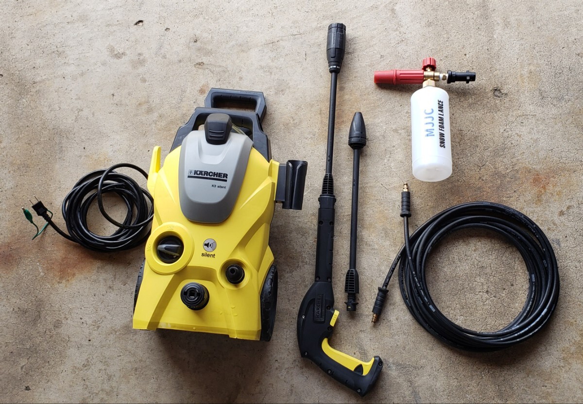 KARCHER Karcher мойка высокого давления K3 немой 50Hz MJJC пена пистолет прилагается . пена мойка машин инструкция новый товар мойка машин губка дополнение есть 