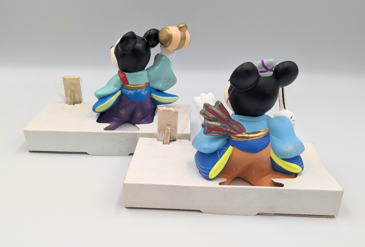 ディズニー　ミッキーマウス　五月人形　吉徳　小槌　弓　2種セット　フィギュア　レトロ　置物