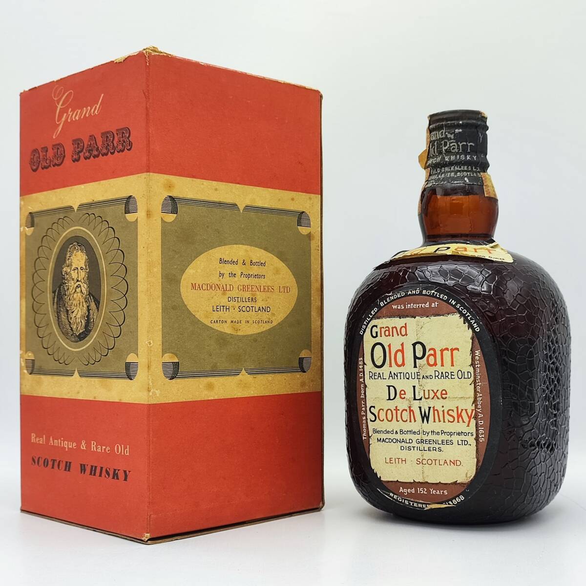 Grand Old Parr REAL ANTIQUE AND RARE OLD De Luxe Scotch Grand Old Parr REAL ANTIQUE AND RARE OLD De Luxe Scotch
