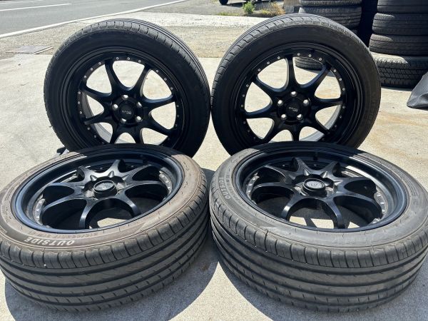 アルミホイール 　BMS　 17インチ　7J×17 5穴　PCD100　ET40 215/45ZR17 91W　プリウス取り外し　051401JO_画像1