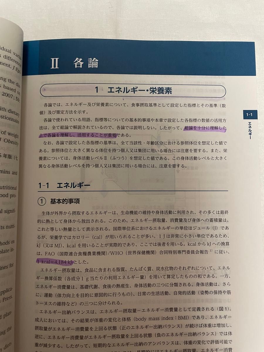 本 参考書 日本人の食事摂取基準(2020年版)