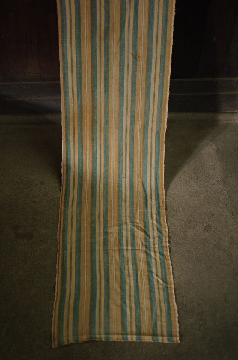  old cloth / search / Tanba cloth / old ./.. tree cotton / flap /34×193cm/ Edo ~ Meiji period / superior article / hand woven /.*../../../../ remake / antique / BORO /..ni