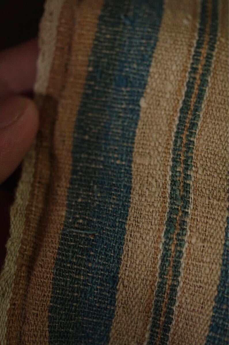  old cloth / search / Tanba cloth / old ./.. tree cotton / flap /34×193cm/ Edo ~ Meiji period / superior article / hand woven /.*../../../../ remake / antique / BORO /..ni