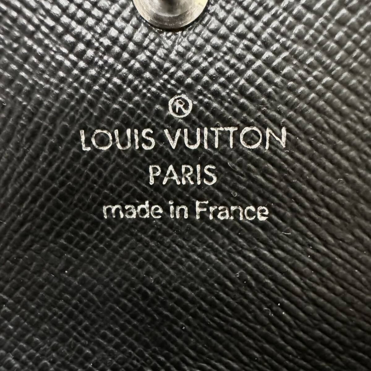 1円 ルイヴィトン LOUIS VUITTON ダミエグラフィット ミュルティクレ6 6連 キーケース 鍵入れ メンズ ブラック N62662 レディース 兼用_画像9