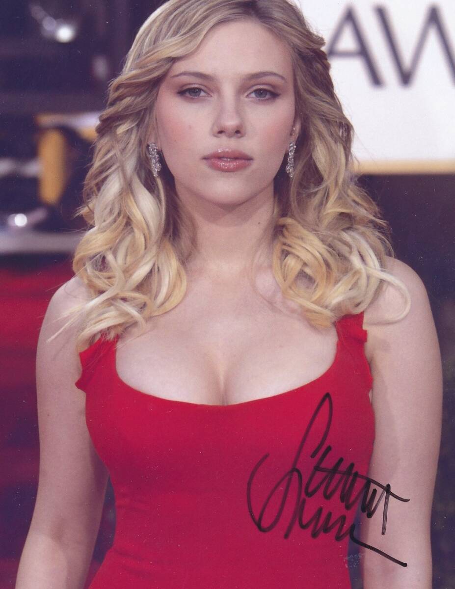 Scarlett Johansson scarlet * Johan so* autograph autograph photograph * certificate COA*0190